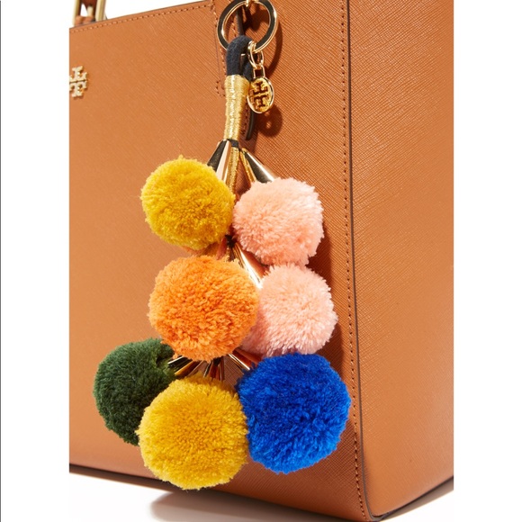 Tory Burch Accessories - TORY BURCH Pom Pom Tassel Bag Charm